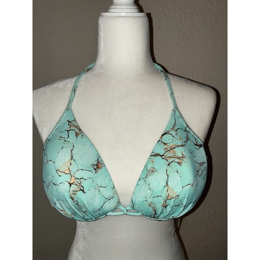 Reef Bikini Swimsuit Top Large New Green